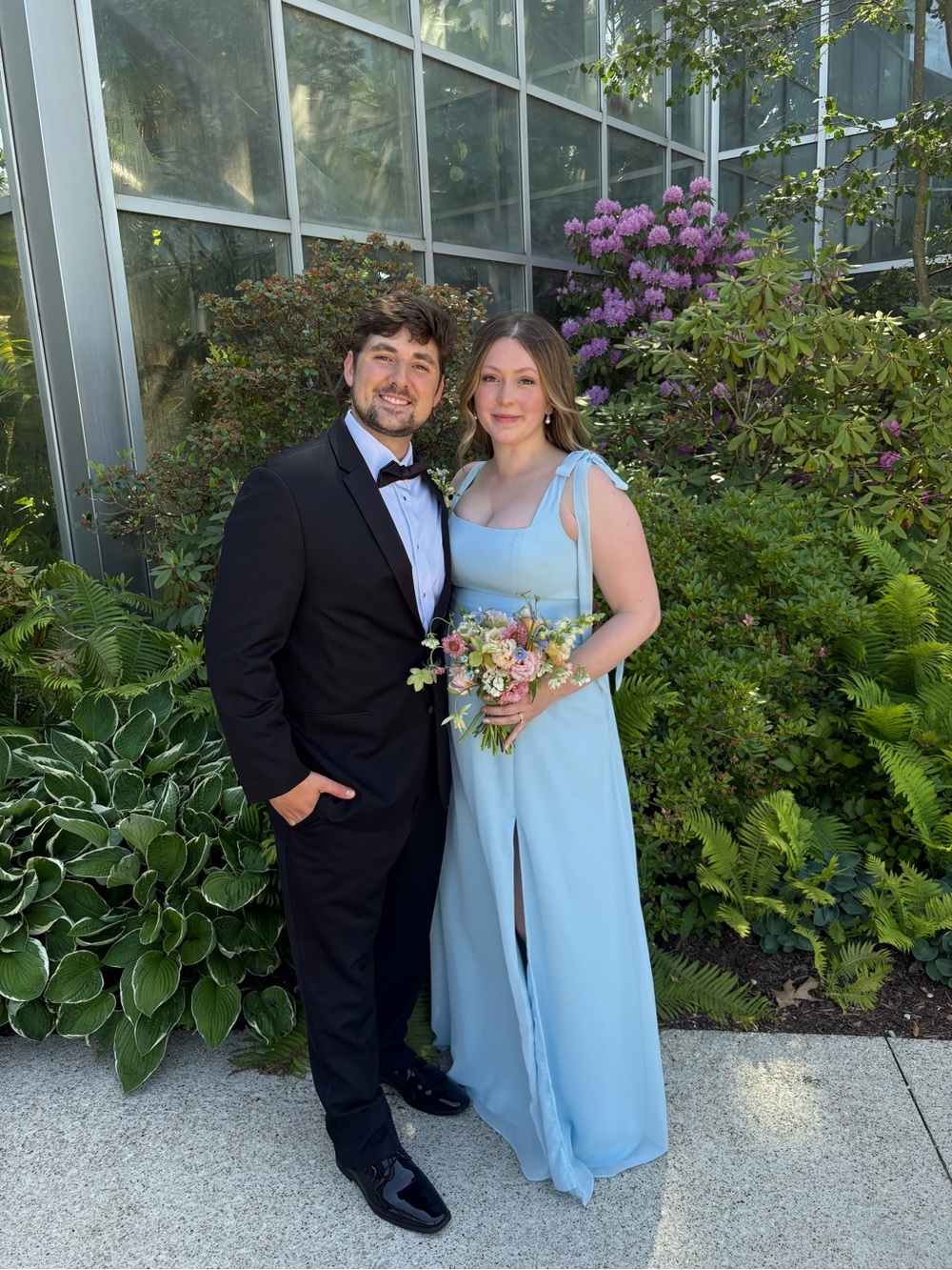 Azazie Sky Blue Debra Bridesmaid Dress Size 12